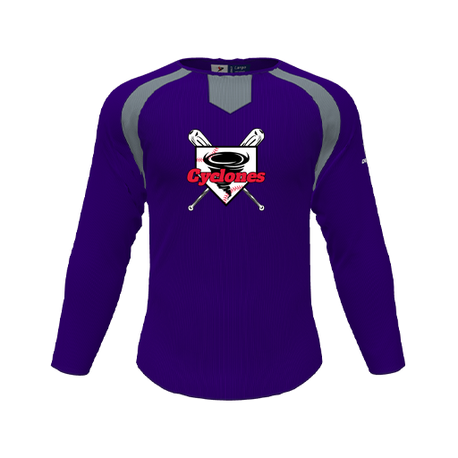 [CUS-DFW-PULL-FLC-CNK-LSL-PUR-YS-LOGO1] Pullover (Youth S, Purple, Logo 1)