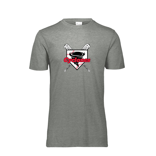 [FTSCUBGY-YS-LOGO1] Decker Youth Tri-Blend T-Shirt - Short Sleeve (Youth S, Gray, Logo 1)