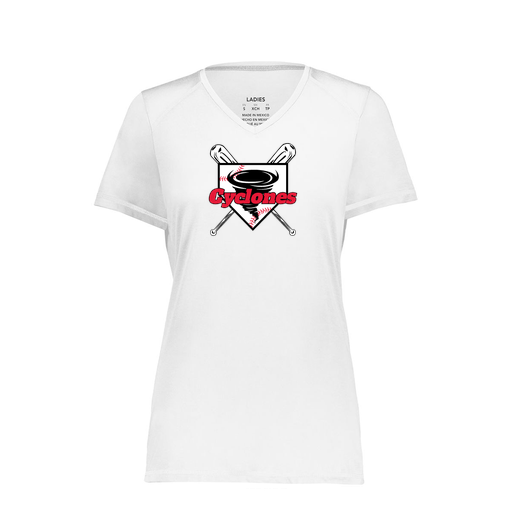 [6844.005.XS-LOGO1] Women's SoftTouch Short Sleeve (Female Adult XS, White, Logo 1)