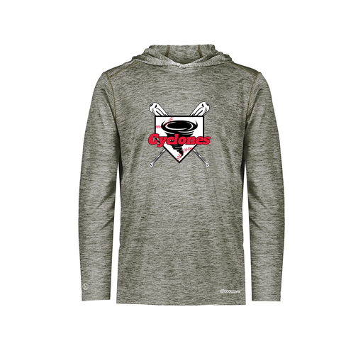 [FOLHCGGY-AS-LOGO1] Decker Men's Charge Hoodie (Adult S, Gray, Logo 1)