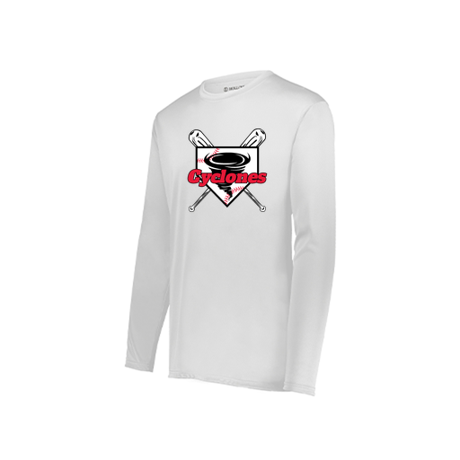 [222822.005.XS-LOGO1] Men's LS Smooth Sport Shirt (Adult XS, White, Logo 1)