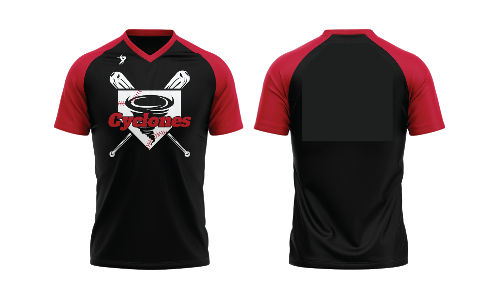 Clearwater Cyclones - Black V-Neck Jersey (COACH)
