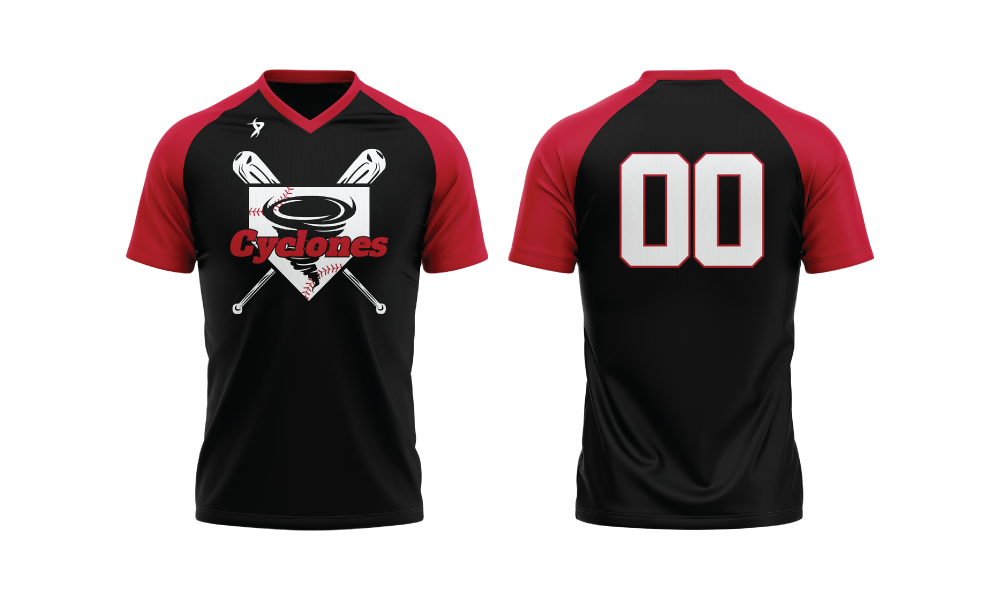 Clearwater Cyclones - Black V-Neck Jersey (GUEST)