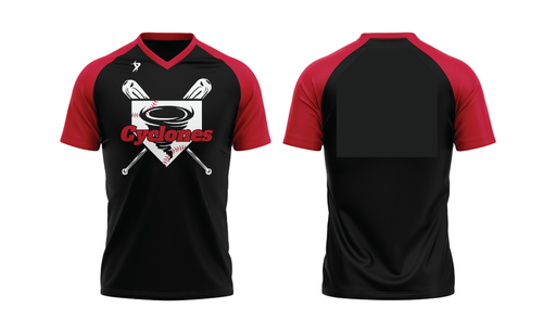 Clearwater Cyclones - Black V-Neck Jersey (COACH)