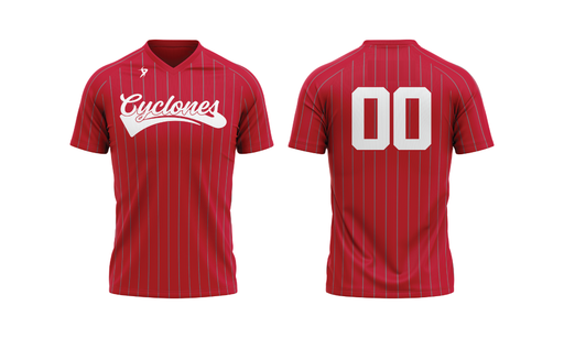 Clearwater Cyclones - Red V-Neck Jersey (GUEST)