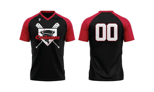 Clearwater Cyclones - Black V-Neck Jersey (GUEST)